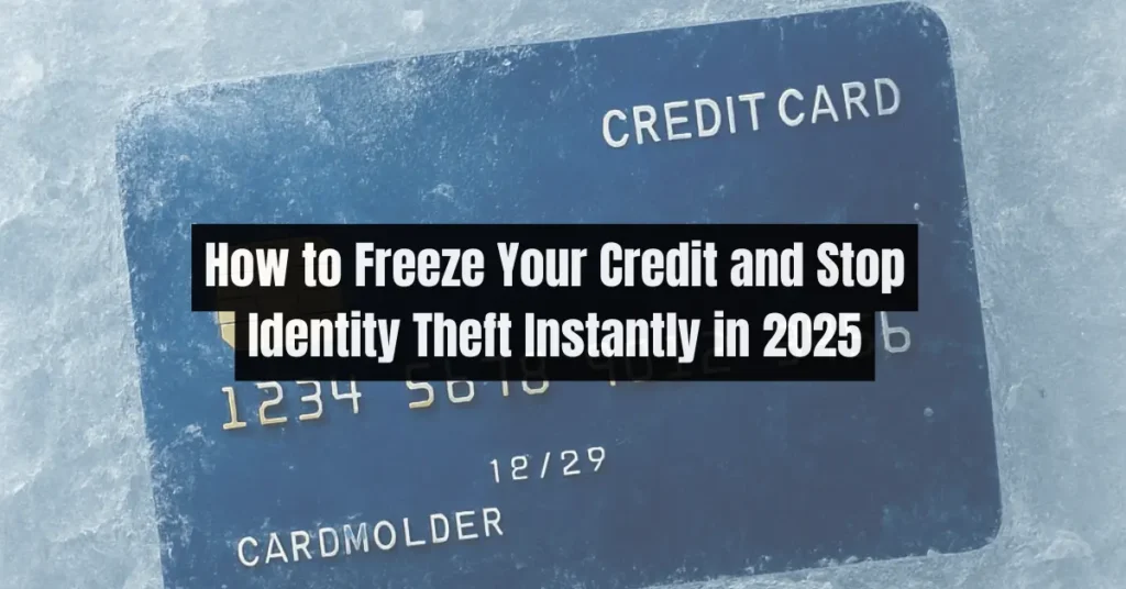 how to freeze your credit​